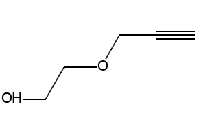 Propynol ethoxylate structure, CAS 3973-18-0