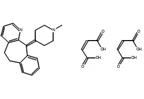 Azatadine maleate structure, CAS 3978-86-7