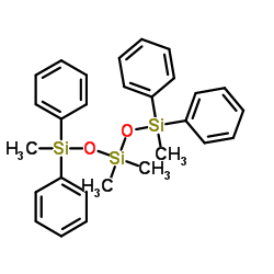 1,1,5,5-Tetraphenyltetramethyltrisiloxane structure, CAS 3982-82-9