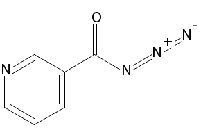 Nicotinoyl azide structure, CAS 4013-72-3