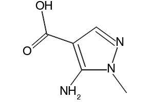 5-Amino-1-methyl-1H-pyrazole-4-carboxylic acid structure, CAS 4058-91-7
