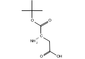 L-Aspartic acid 1-tert-butyl ester structure, CAS 4125-93-3