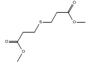 Dimethyl 3,3'-thiodipropanoate structure, CAS 4131-74-2