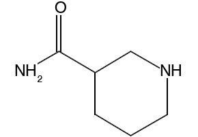 Piperidine-3-carboxamide structure, CAS 4138-26-5