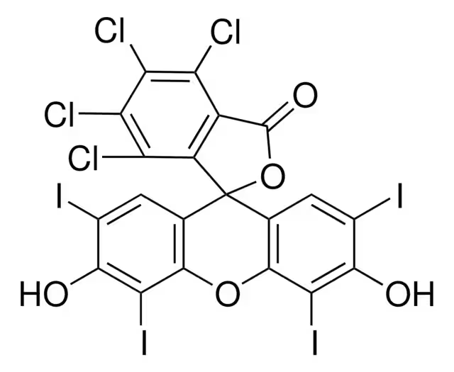 Rose Bengal lactone structure, CAS 4159-77-7