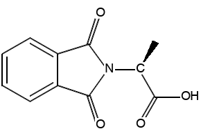(S)-2-(1,3-Dioxoisoindolin-2-yl)propanoic acid structure, CAS 4192-28-3