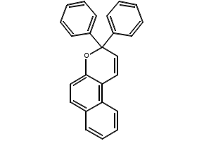 3,3-Diphenyl-3H-naphtho[2,1-b]pyran structure, CAS 4222-20-2