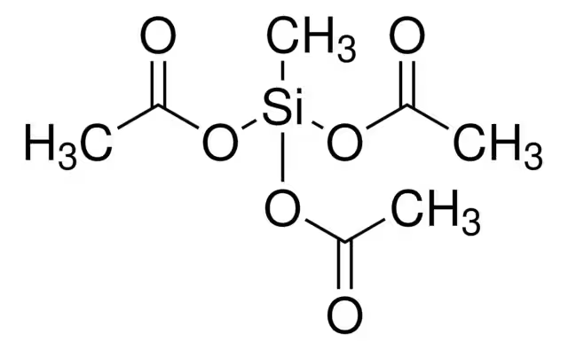 Methyltriacetoxysilane structure, CAS 4253-34-3