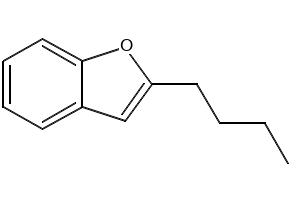 2-Butylbenzofuran structure, CAS 4265-27-4