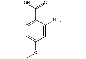 2-Amino-4-methoxybenzoic acid structure, CAS 4294-95-5