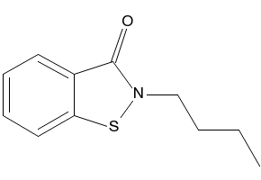 2-Butyl-1,2-benzisothiazolin-3-one structure, CAS 4299-07-4