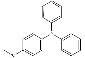 4-Methoxytriphenylamine structure, CAS 4316-51-2