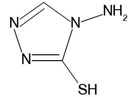 4-Amino-4H-1,2,4-triazole-3-thiol structure, CAS 4343-75-3
