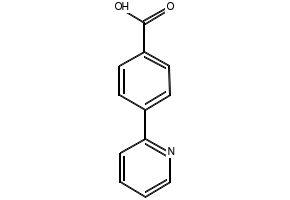 4-(2-Pyridyl)benzoic acid structure, CAS 4385-62-0
