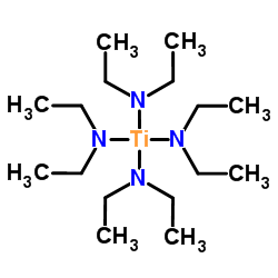 Tetrakis(diethylamino)titanium structure, CAS 4419-47-0
