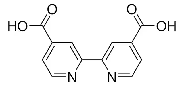 2,2'-Bipyridine-3,3'-dicarboxylic acid structure, CAS 4433-01-6
