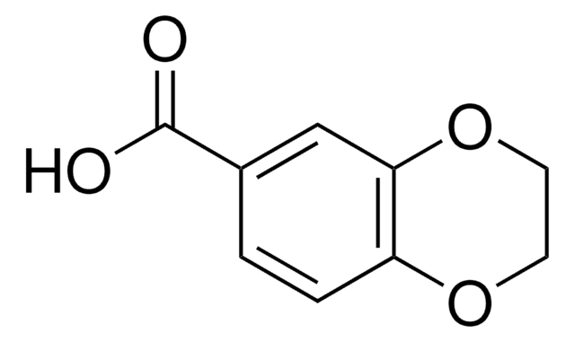 1,4-Benzodioxane-6-carboxylic acid structure, CAS 4442-54-0