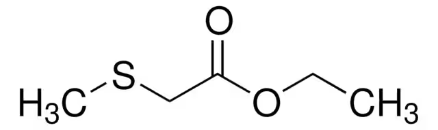 Ethyl (methylthio)acetate structure, CAS 4455-13-4