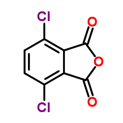 3,6-Dichlorophthalic anhydride structure, CAS 4466-59-5
