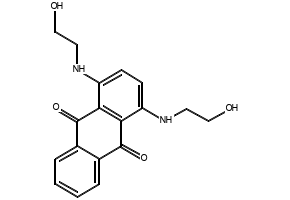 1,4-Bis[(2-hydroxyethyl)amino]anthraquinone structure, CAS 4471-41-4