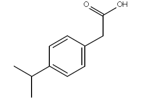 4-Isopropylphenylacetic acid structure, CAS 4476-28-2