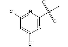 4,6-Dichloro-2-(methylsulfonyl)pyrimidine structure, CAS 4489-34-3