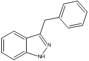 3-Benzyl-1H-indazole structure, CAS 4498-74-2