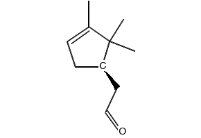 Campholenic aldehyde structure, CAS 4501-58-0