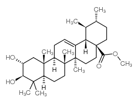Methyl corosolate structure, CAS 4518-70-1