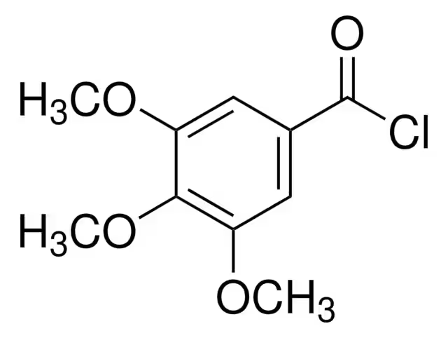 3,4,5-Trimethoxybenzoyl chloride structure, CAS 4521-61-3