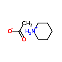 Piperidinium acetate structure, CAS 4540-33-4