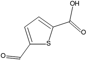 5-Formylthiophene-2-carboxylic acid structure, CAS 4565-31-5