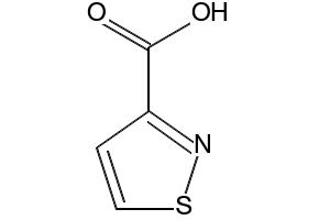 3-Isothiazolecarboxylic acid structure, CAS 4576-90-3