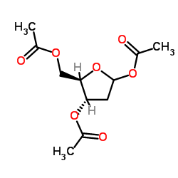 1,3,5-Tri-O-acetyl-2-deoxy-D-erythro-pentofuranose structure, CAS 4594-52-9