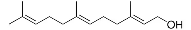 Farnesol structure, CAS 4602-84-0