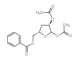 5-O-Benzoyl-1,2-di-O-acetyl-3-deoxy-D-ribofuranose structure, CAS 4613-71-2