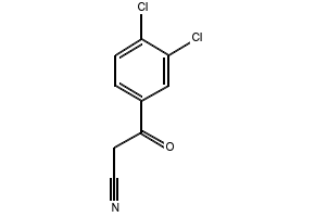 3,4-Dichlorobenzoylacetonitrile structure, CAS 4640-68-0