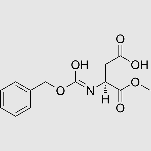 N-Cbz-L-Aspartic acid 1-methyl ester structure, CAS 4668-42-2