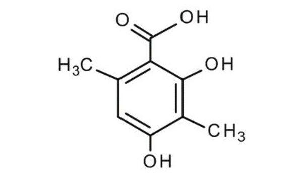2,4-Dihydroxy-3,6-dimethylbenzoic acid structure, CAS 4707-46-4