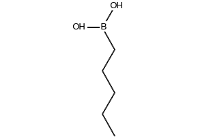 Pentylboronic acid structure, CAS 4737-50-2