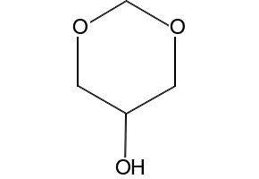 Glycerol formal structure, CAS 4740-78-7