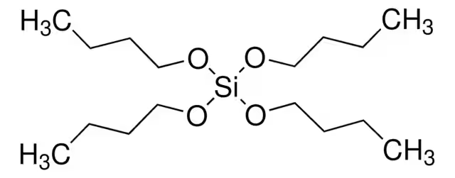 Tetrabutyl orthosilicate structure, CAS 4766-57-8