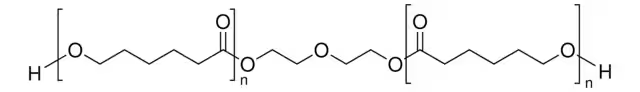 Para(caprolactone)diol structure, CAS 36890-68-3