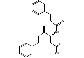 N-Carbobenzyloxy-L-aspartic acid 1-benzyl Ester structure, CAS 4779-31-1