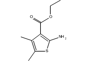 Ethyl 2-amino-4,5-dimethylthiophene-3-carboxylate structure, CAS 4815-24-1