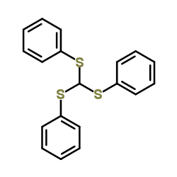 Tris(phenylthio)methane structure, CAS 4832-52-4