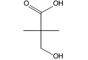 3-Hydroxypivalic acid structure, CAS 4835-90-9