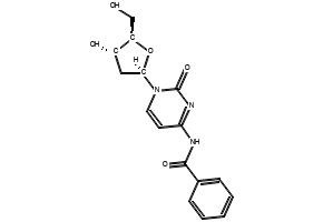 N-Benzoyl-2'-deoxy-cytidine structure, CAS 4836-13-9