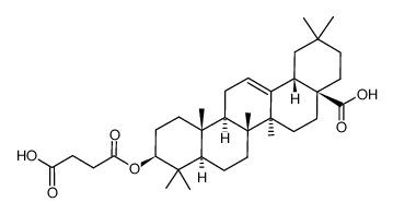 Succinyl oleanolic acid structure, CAS 4847-30-7
