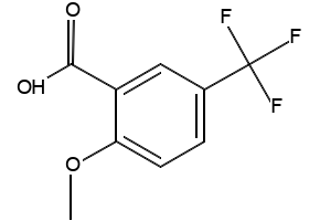 2-Methoxy-5-(trifluoromethyl)benzoic acid structure, CAS 4864-01-1